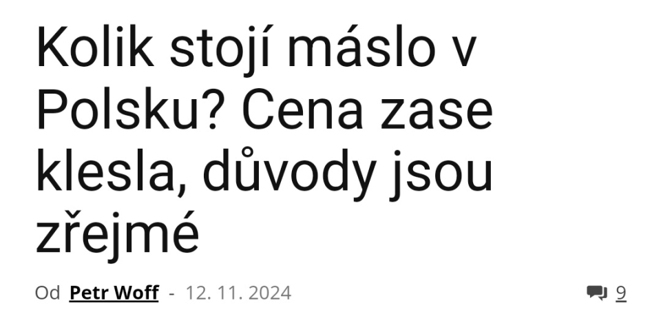 Tady to je celé- https://www.kupnisila.cz/kolik-stoji-maslo-v-polsku-cena-duvody/