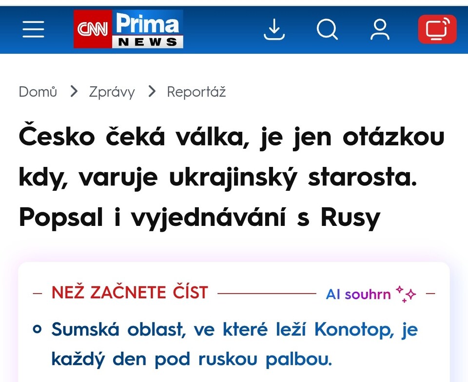 https://cnn.iprima.cz/cesko-ceka-valka-rika-ukrajinsky-starosta-proruskym-politikum-chce-ukazat-mesto-pod-palbou-495047?fbclid=IwdGRjcATFYBpjbGNrBMVgEWV4dG4DYWVtAjExAHNydGMGYXBwX2lkDDM1MDY4NTUzMTcyOAABHnNawMq8mHHz5a_iB5LSzZPVRFYrSC25H4KP_jZanzBLt0bmWK4zfovQXHBL_aem_IHvmhBmg3edwNqAbOGtDbA