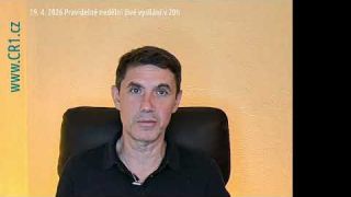 19. 4. 2026  Pravidelné nedělní živé vysílání v 20h 1. část