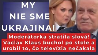 Moderátorka ani nedýchala: Vaclav Klaus jej zasadil tvrdý úder  #politika #česko #slovensko #fico 