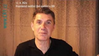 12. 4. 2026  Pravidelné nedělní živé vysílání v 20h